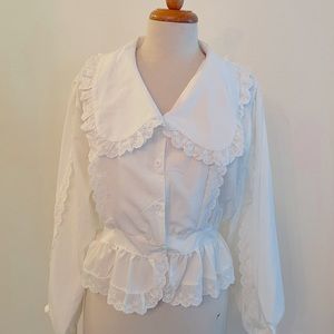 Nasty Gal white blouse